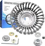 Indestructible Trimmer Head - 8 Inch Unbreakable Trimmer Replacement Head,Home & Gardening Supplies for Hedge Patio Fence Farm Sidewalk Yard Lawn Field Garden Maintenance Clearing