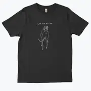 LOOK HOW FAST I AM Made by Harriet black T-shirt