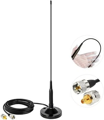 Dual Band VHF UHF NMO Antenna PL259 for Car Truck Amateur Radio Marine VHF Radio