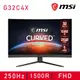 MSI 微星 G32C4X 32型曲面電競螢幕顯示器