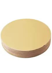 MDF Round Golden Cake Board/Cake Base 12 Inch, Wooden Cake Server