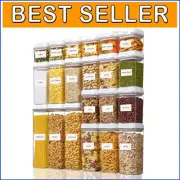 BPA-Free Airtight Food Storage Set - 21 PCS Organizational Kitchen Containers