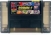 Retrotech Super 900 In 1 Cartridge For SNES Super Nintendo 16Bit Game Console - Clear Black