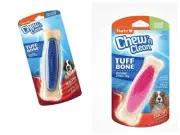 Hartz Chew'n Clean Tuff Bone Bacon Flavored Small Dog Toy - PACK 2