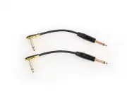 2-PACK CANARE GS6 GUITAR EFFECTS PEDAL ANGLE CABLE FITS BOSS DUNLOP PATCHBAY
