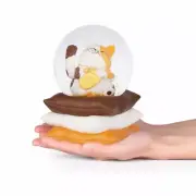 Snow Globe Snow Dome Lucky Cat Music Box Light Rota Manekinako Kawaii NEW