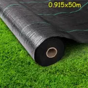 0.915x 50m Garden Weedmat Weed Pest Control Mat Matting Woven Fabric Plants
