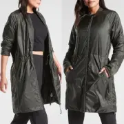 NWT Athleta Summit PrimaLoft Shell Dark Green Insulated Lightweight Jacket Sz S