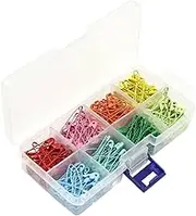 jojofuny 240Pcs Colored Safety Pins Durable Pin Clips for DIY Crafts Jewelry Making and Garment Tagging Versatile Brooch Pin Fasteners for Casual and Formal Use