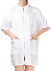Ipetboom Long-use Hair Dye Clothes Turn-down Collar Comfortable Practical Pockets for Both Men Women (l)