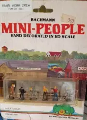 HO Scale Bachmann Mini-People Work & Train Crew Figures (YY)
