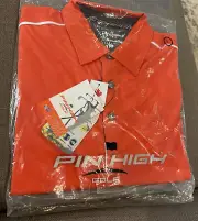 PIN HIGH GOLF Mens Size LG CoolDry Performance Polo Shirt NEW WITH TAGS