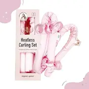 Heatless Curling Set, Silk Curls Rod Headband,No Heat Rollers to Sleep in Overnight, Satin Hair Curlers