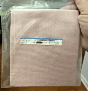 CROSS STITCH FABRIC Aida 14 Count 16" X 16" Light Antique mauve like dmc 778
