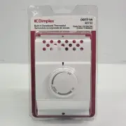 Dimplex Built In White Baseboard Rotary Thermostat Single Pole DBTF1W 48732 New!