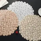 Heat-Resistant Place Mat Peony Flower Coasters Decor Nordic Style Table Mat