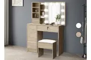 ALFORDSON Dressing Table Stool Set Sliding Makeup Mirror Vanity Desk