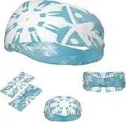 FJWSLCH Winter Snowflake Headbands for Women Men Non Slip Workout Sweatbands Adjustable Sports Hair Bands Elastic Head Bands Moisture Wicking Hairband for Running, Cycling, Yoga, Spa