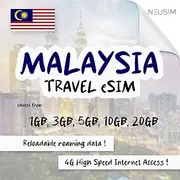 NeuSIM Malaysia eSIM 1-20GB Data | Same Day DELIVERY! (10GB for 30 Days)