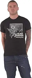 [Rock Off officially licensed products] Black Sabbath T Shirt Bloody Sabbath Band Logo Official Mens Black L