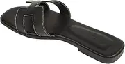 [GVJ] Womens Flat Sandals， women's slides sandal