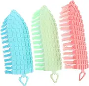 SOESFOUFU Matte Brush Cleaning Kit 3pcs Nail Brush for Fingernails Soft for Dust Removal