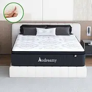 Mattress Euro Top Innerspring Foam Premium Spring System, Breathable Design, Medium Firmness 5-Year Warranty - Vacuum Packed for Freshness (Audreamy-Rome, Double)