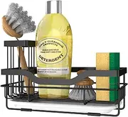 NestHub Sponge Holder for Kitchen Caddy Sink Organizer, Multifunctional Rustproof Dish Soap Sponge Caddy for Kitchen Sink Counter with Detachable Brush Holder & Drain Tray - Storage Kitchen, RXZER223