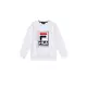 FILA KIDS 童長袖圓領上衣-白色 1TEX-8901-WT