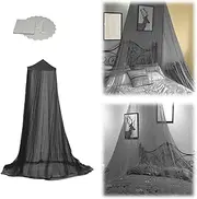 Mosquito Net for Bed,Bed Canopy Mosquito Net for Queen King Size Bed,Dome Mosquito Netting Bed Tent for Adult Beds (Black, 1.2M/4FT(NO Door))