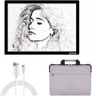 LED Light Pad, A4 Wireless Battery Powered Light Pad Artcraft Tracing Pad Light