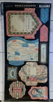 NEW Graphic 45 **COME AWAY WITH ME** Tags & Pockets 2 sheets Travel Vintage
