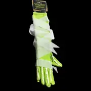 Hallmark Halloween Costume Gloves Green Glow In The Dark Mummy 16” long