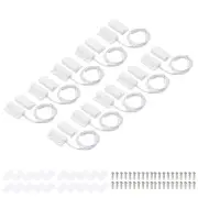 Magnetic Reed Switch, 10 Sets NC Magnetic Contact Switch for Door Window, White