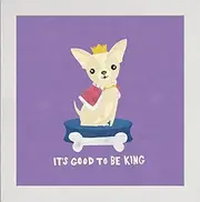 Frame Company Watson Range Good Dogs Chihuahua Bright by Moira Hershey, Frame - 8 x 8 Inches, White
