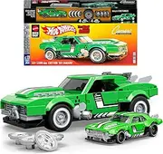 Mattel Brick Shop Hot Wheels Speed Series Building Set, Custom ’68 Camaro with 289 Pieces, Realistic Details and Custom Decals, Adult Collectors and Kids Ages 10+
