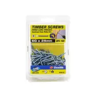 Zenith 6G x 25mm Zinc Plated Hinge-Long Thread Countersunk Head Timber Screws...
