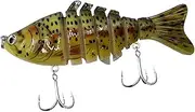 harayaa Fishing Lure with Hook Swimming Bait Crankbaits Slow Sinking Metal Hooks Swimbait Hard Lure