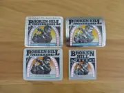 4 x BROKEN HILL BEER LABELS AUSTRALIA UNUSED 1980's