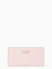 Staci Saffiano Leather Large Slim Bifold Wallet