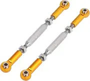 WOONEKY 6pcs 88mm Aluminum Alloy Rc Pull Rod for 1/10 1/8 Scale Buggy Upgrade Parts