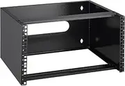 VEVOR 6U Wall Mount Network Rack, 14 in/355.6 mm Depth, 50 lbs/22.68 kg Max Weight Capacity Wall Mount Server Rack with Cage Nuts, 19"/482.6 mm for Shallow Server IT Equipment and Network Switches