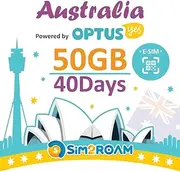 Australia Prepaid SIM Card 40 Days 30GB Unlimited Local Calls and SMS in Australia Credit for International Calls AU$15 (40 Days)