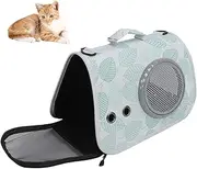 Cat Carrier Bag, Breathable Mesh Cover Large Capacity PU Leather Pet Sling Carrier Bag, Cat Space Capsule Carrier Portable Cat Carrier Soft Pet Carrier for Cats (Type A)