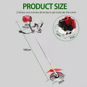 62CC Whipper Snipper Hedge Brush Cutter Trimmer Petrol Pole Chainsaw 7-in-1