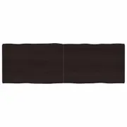 vidaXL Table Top Dark Brown 180x60x(2-4) cm Treated Solid Wood Live Edge