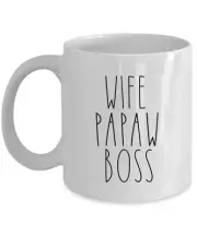 Funny Papaw Vintage Coffee Mug Cute Wife Papaw Boss Cup Mother Christmas Gift
