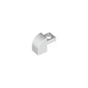 Lego Part White Slope 1 x 2 x 1.3 Curved with Plate Qty 2 (32807)