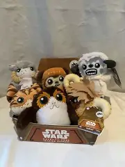 Mattel Star Wars Galaxy's Edge Plush w/ Sounds TARGET EX SET OF 6 + Display NEW