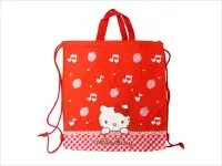 在飛比找Yahoo!奇摩拍賣優惠-Hello Kitty 草莓 紅色拉繩背包 旅行袋 運動包 